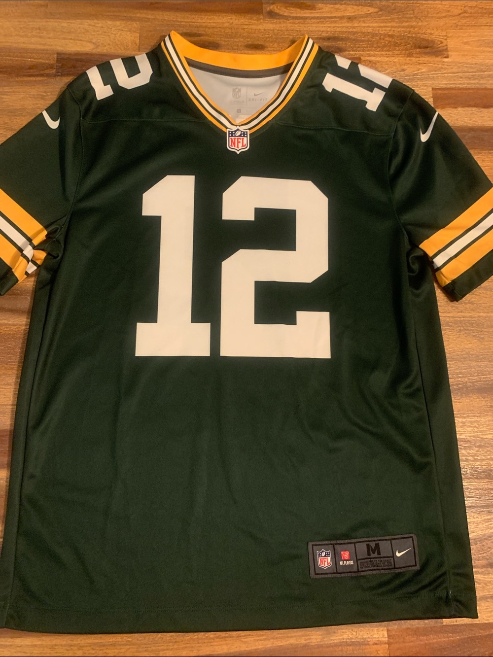 Nike NFL OnField Apparel Green Bay Packers Aaron Rodgers jersey. Medium.